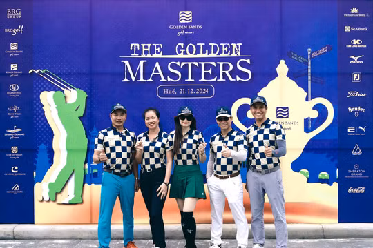 Sự kiện gôn đầu tiên trên sân gôn thử thách nhất Việt Nam Golden Sand Golf Resort Huế mang tên The Golden Masters