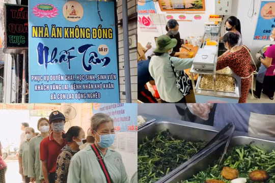 Ấm áp nghĩa tình từ những suất cơm chay 0 đồng