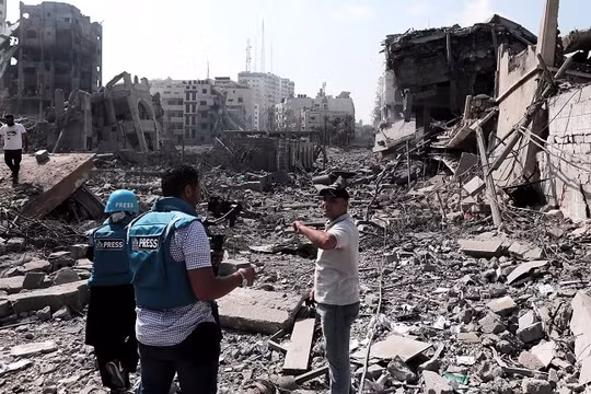 Các nhà báo ở Gaza có nguy cơ tử vong cao hơn cả binh lính