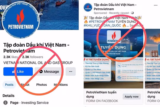 Cảnh báo việc mạo danh Tập đoàn Dầu khí Việt Nam lừa đảo tuyển dụng