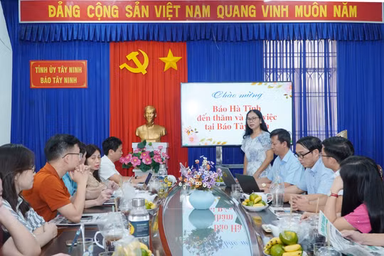 Báo Hà Tĩnh và Báo Tây Ninh trao đổi kinh nghiệm nâng cao chất lượng nội dung