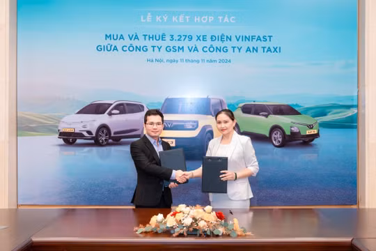 Thêm một doanh nghiệp vận tải Hà Nội thuê, mua gần 3.300 ô tô điện từ GSM