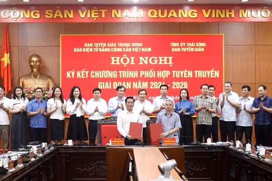 Tăng cường hợp tác tuyên truyền giữa Báo điện tử Đảng cộng sản Việt Nam và tỉnh Thái Bình