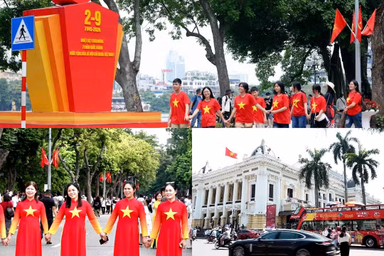 Hà Nội: Người dân hào hứng tham quan, vui chơi dịp Quốc khánh 2/9