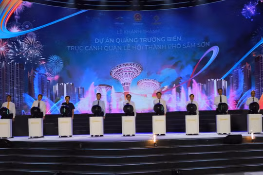 Ra mắt Quảng trường biển, trục cảnh quan lễ hội tại Sầm Sơn (Thanh Hóa)