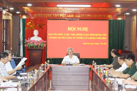 36 tác phẩm đạt giải Cuộc thi chính luận tỉnh Hưng Yên về bảo vệ nền tảng tư tưởng của Đảng năm 2024