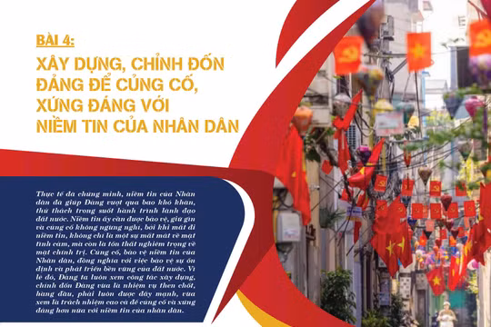 Bài 4: Xây dựng, chỉnh đốn Đảng để củng cố, xứng đáng với niềm tin của Nhân dân