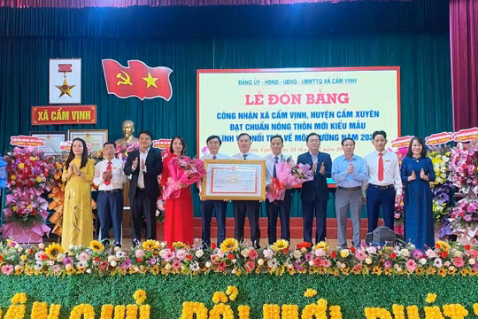 Cẩm Vịnh chuyển mình toàn diện cùng nông thôn mới kiểu mẫu
