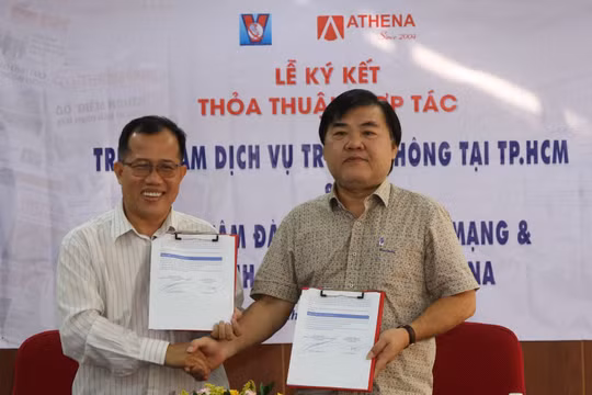Cơ quan TTXVN khu vực phía Nam và Athena kí kết về truyền thông và an ninh mạng