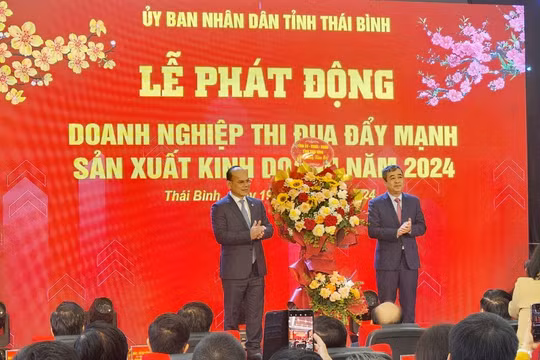 Thái Bình: Phát động Doanh nghiệp thi đua đẩy mạnh sản xuất, kinh doanh năm 2024