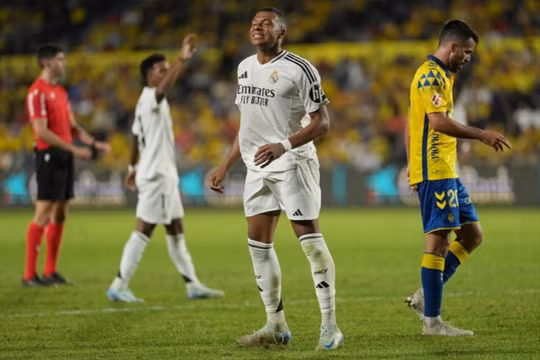 Mbappe kém may mắn, Real Madrid chia điểm trước Las Palmas