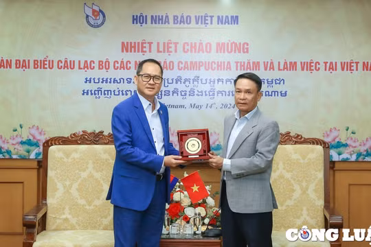 Hội Nhà báo Việt Nam và CLB các nhà báo Campuchia thúc đẩy mối quan hệ hợp tác hữu nghị