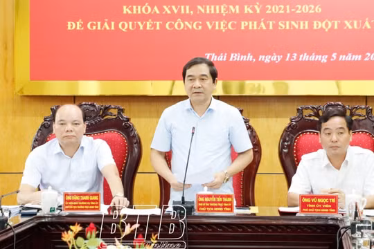 Thẩm tra các nội dung trình kỳ họp HĐND tỉnh Thái Bình khóa XVII, nhiệm kỳ 2021 – 2026