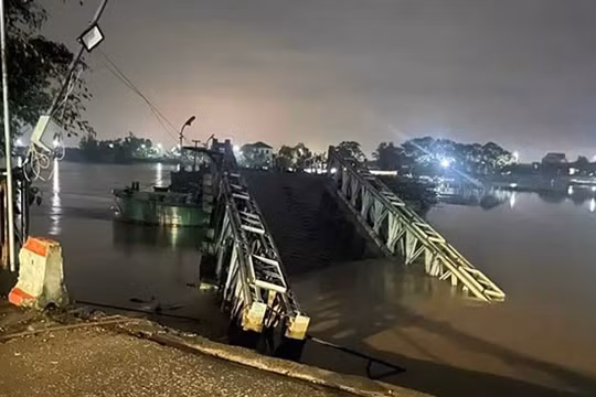 Nam Định: Dự kiến cần khoảng 4 tỷ đồng để khắc phục sự cố đứt cầu phao Ninh Cường