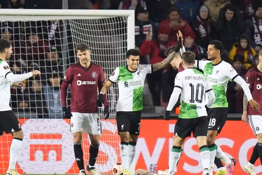 Liverpool thắng đậm Sparta Prague ở vòng 1/8 Europa League 2023/24