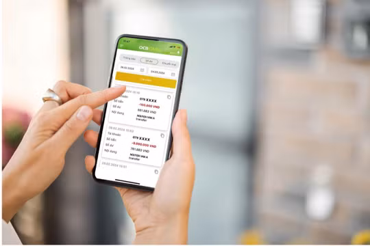 Giải pháp cập nhật biến động số dư trực tuyến miễn phí của OCB