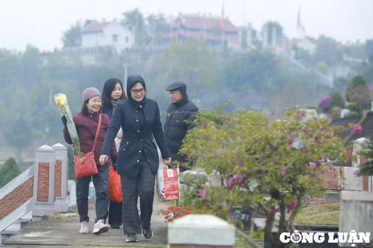 Nhộn nhịp người dân đi tảo mộ, mời gia tiên, người thân về ăn Tết cùng gia đình
