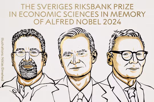 Giải Nobel Kinh tế 2024 vinh danh nghiên cứu về mối quan hệ giữa thể chế và sự thịnh vượng