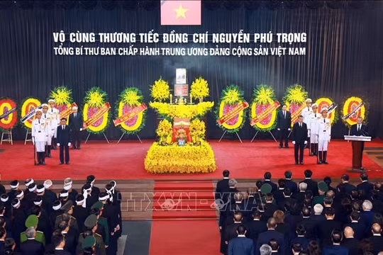 Lễ Quốc tang Tổng Bí thư Nguyễn Phú Trọng: Hơn 5.600 Đoàn trong nước và quốc tế đến viếng