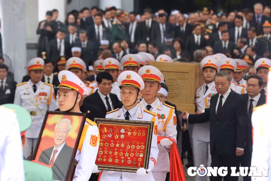 Trang nghiêm, xúc động Lễ truy điệu, di quan Tổng Bí thư Nguyễn Phú Trọng