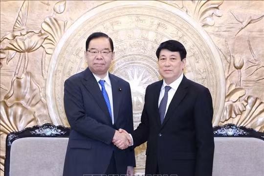 Thường trực Ban Bí thư Lương Cường tiếp Đoàn đại biểu Đảng Cộng sản Nhật Bản