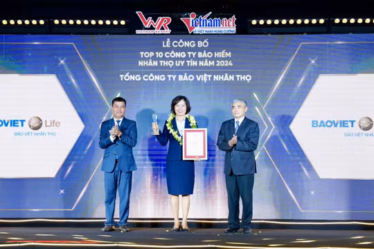 Kỷ niệm sinh nhật 28 năm, Bảo Việt Nhân thọ tiếp tục dẫn đầu Top 10 “Công ty bảo hiểm nhân thọ uy tín năm 2024”