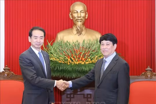 Thường trực Ban Bí thư Lương Cường tiếp Đại sứ Trung Quốc Hà Vĩ