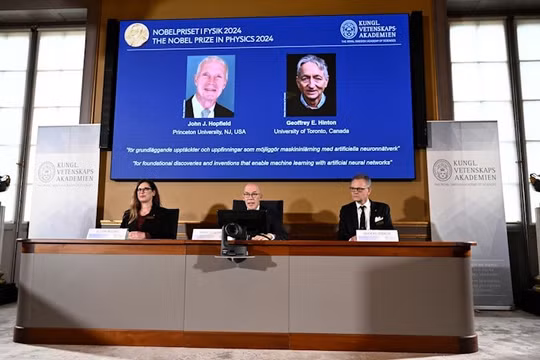 Giải Nobel Vật lý 2024 vinh danh hai nhà khoa học nhờ phát minh về công nghệ học máy