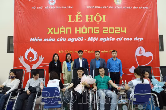 Hà Nam: Tiếp nhận hơn 6.000 đơn vị máu tại Lễ hội Xuân hồng 2024