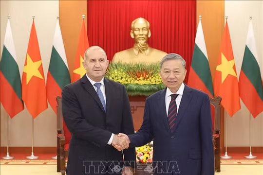 Tổng Bí thư Tô Lâm tiếp Tổng thống Bulgaria Rumen Radev