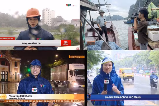 Phóng viên tác nghiệp trong bão Yagi: Phụng sự bạn đọc mọi lúc, mọi nơi