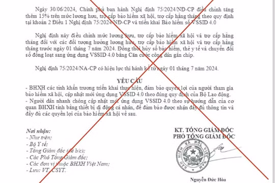 Cảnh giác thủ đoạn giả mạo Bảo hiểm xã hội Việt Nam yêu cầu cập nhật mới ứng dụng VssID