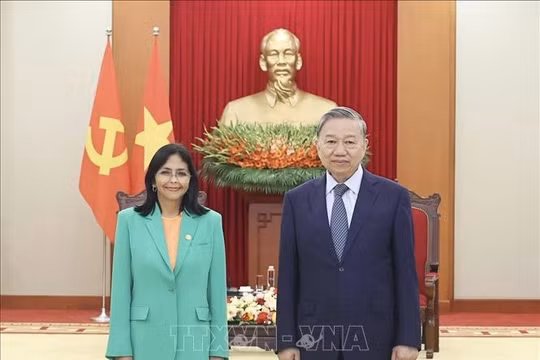 Tổng Bí thư Tô Lâm tiếp Phó Tổng thống thường trực Venezuela