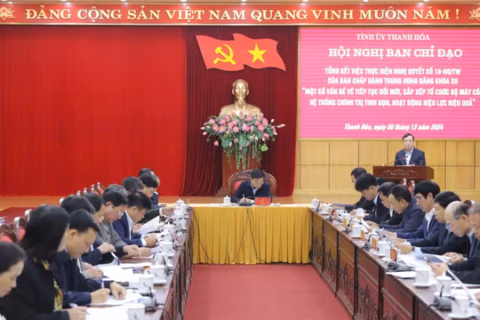 Thanh Hoá: Dự kiến phương án sắp xếp tinh gọn tổ chức bộ máy