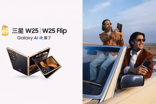 Samsung ra mắt điện thoại gập cao cấp W25 và W25 Flip tại Trung Quốc
