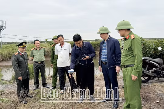 Nam Định hoàn thành đo đạc đất đợt 3 tại khu vực Cồn Xanh