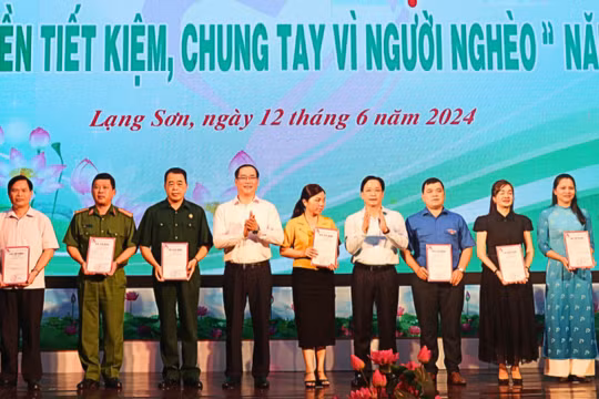 Lạng Sơn: Lan tỏa phong trào “Gửi tiền tiết kiệm, chung tay vì người nghèo” năm 2024