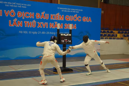 Sôi động Giải vô địch đấu kiếm quốc gia lần thứ XVI năm 2024