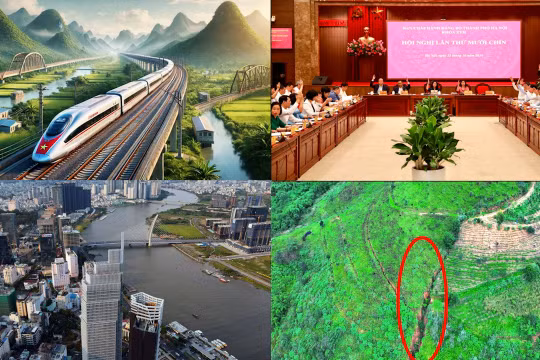 Nóng 18h: Xuất hiện vết nứt chạy dài hàng chục mét trên quả đồi ở Lâm Đồng