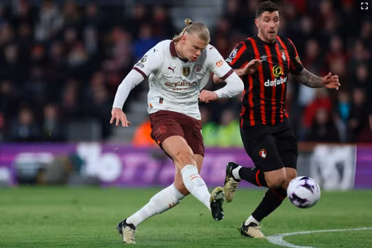 Thắng Bournemouth, Man City áp sát ngôi đầu Ngoại hạng Anh