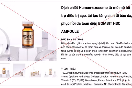 TP HCM: Tiếp tục phát hiện nhiều sai phạm liên quan đến quảng cáo 'tế bào gốc'
