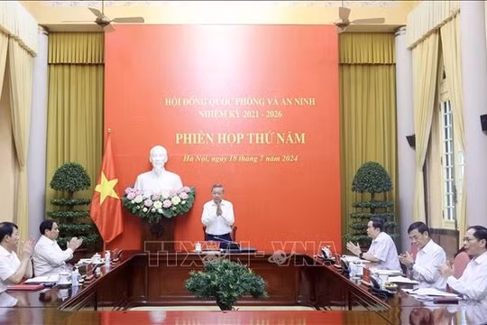 Chủ tịch nước Tô Lâm chủ trì Phiên họp thứ 5 Hội đồng Quốc phòng và An ninh