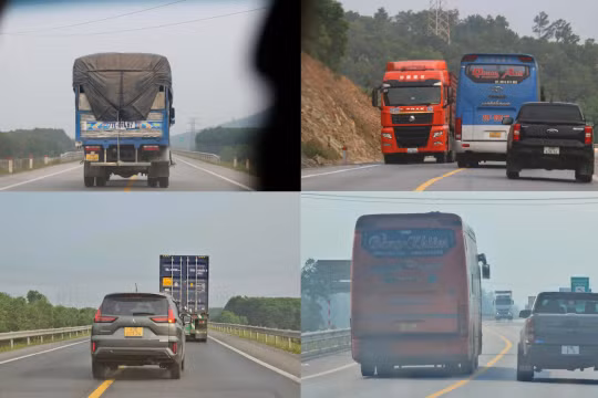 Sau tai nạn nghiêm trọng, nhiều phương tiện vẫn vượt ẩu trên cao tốc Cam Lộ - La Sơn