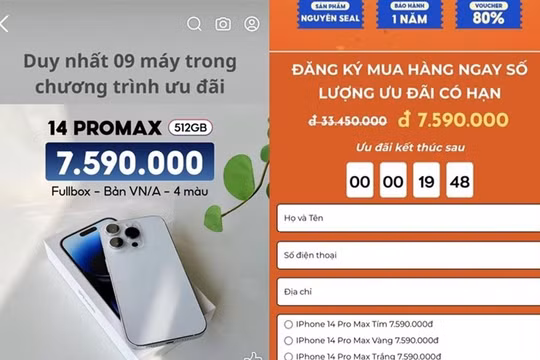 Lập zalo bán điện thoại Iphone chính hãng giá rẻ để lừa đảo