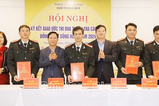 Thanh tra 9 tỉnh đồng bằng sông Hồng ký giao ước thi đua năm 2024