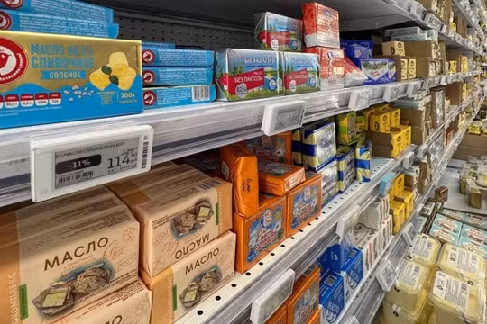 Giá thực phẩm của Nga tăng vọt, người dân lao đao vì lạm phát