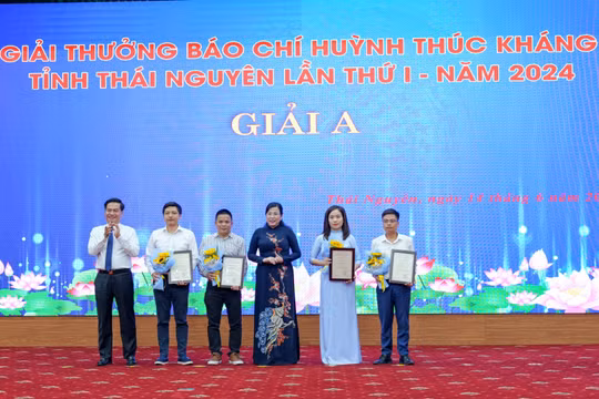 Thái Nguyên trao giải thưởng báo chí Huỳnh Thúc Kháng lần thứ I năm 2024