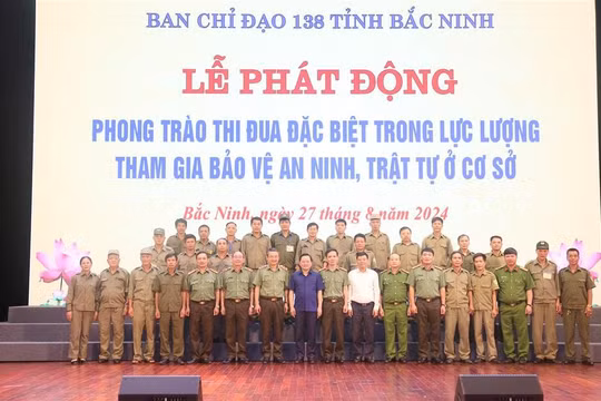 Bắc Ninh: Phát động phong trào thi đua đặc biệt trong Lực lượng tham gia bảo vệ an ninh, trật tự ở cơ sở