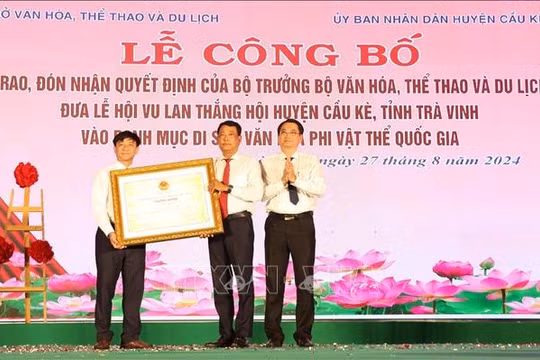 Lễ Vu lan Thắng hội huyện Cầu Kè là Di sản văn hóa phi vật thể quốc gia