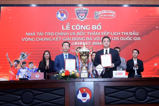 Lễ công bố Nhà tài trợ chính Giải Bóng đá vô địch U15 Quốc gia - Cúp Acecook 2024
